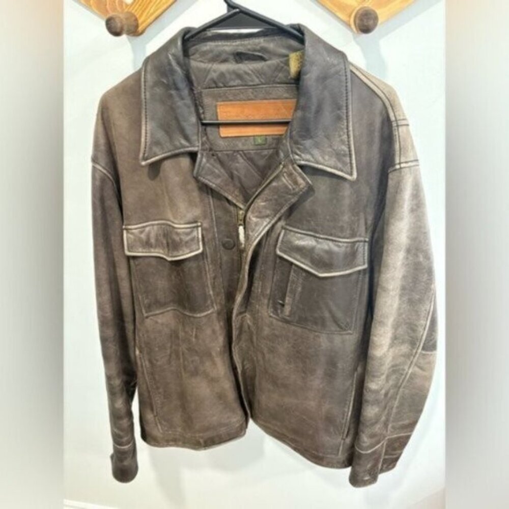 Timberland Brown Leather Jacket
